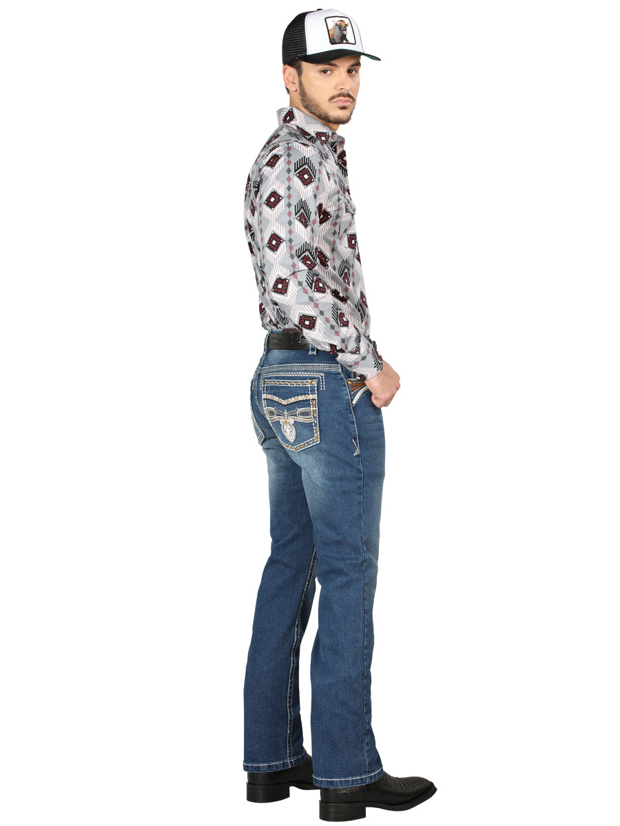 Centenario Bootcut Mezclilla Pantalón de Mezclilla - Oscuro Azul 44974