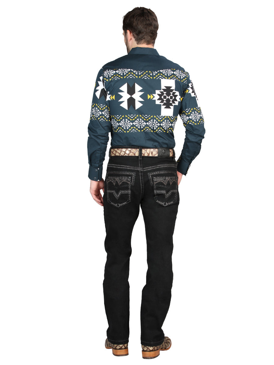 Pantalon Centenario EC M005 Mezclilla NEGRO