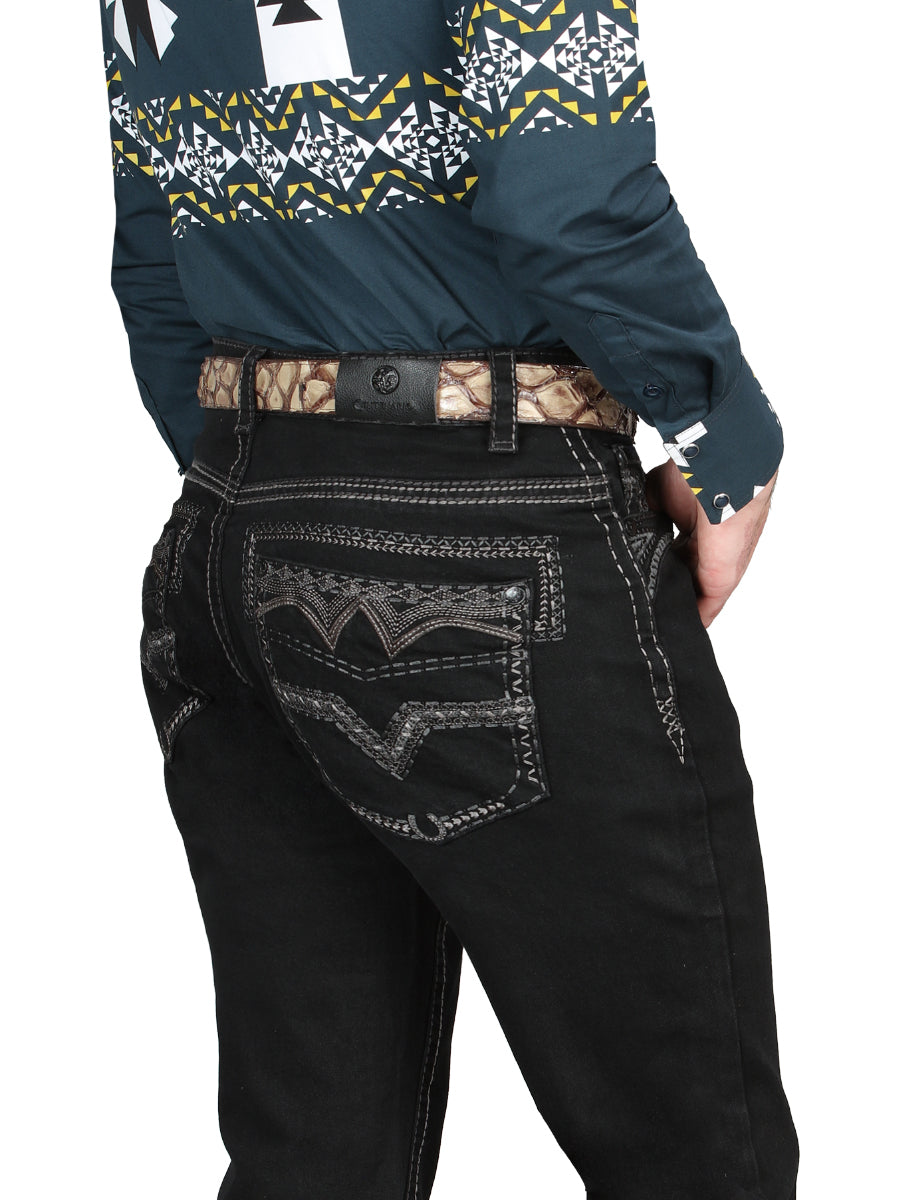 Pantalon Centenario EC M005 Mezclilla NEGRO