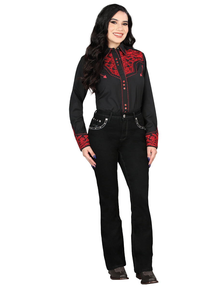 Centenario Bootcut Mezclilla Pantalón de Mezclilla - Negro 45026