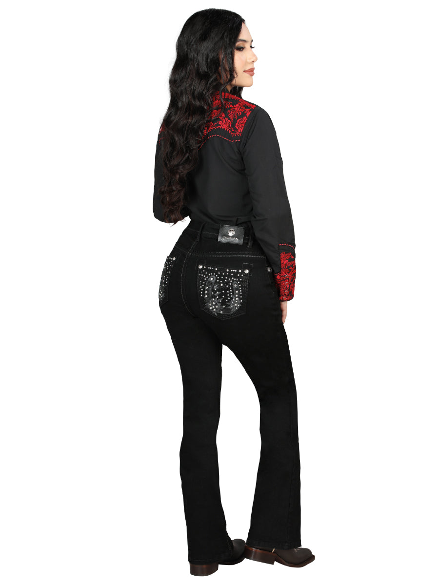 Centenario Bootcut Mezclilla Pantalón de Mezclilla - Negro 45026