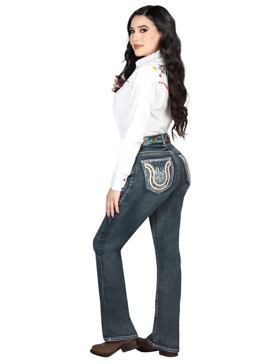 Centenario Bootcut Mezclilla Pantalón de Mezclilla - Oscuro Azul 45029