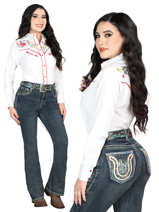 Pantalón de Mezclilla de Mujer Centenario Bootcut en Mezclilla Color Azul 45029