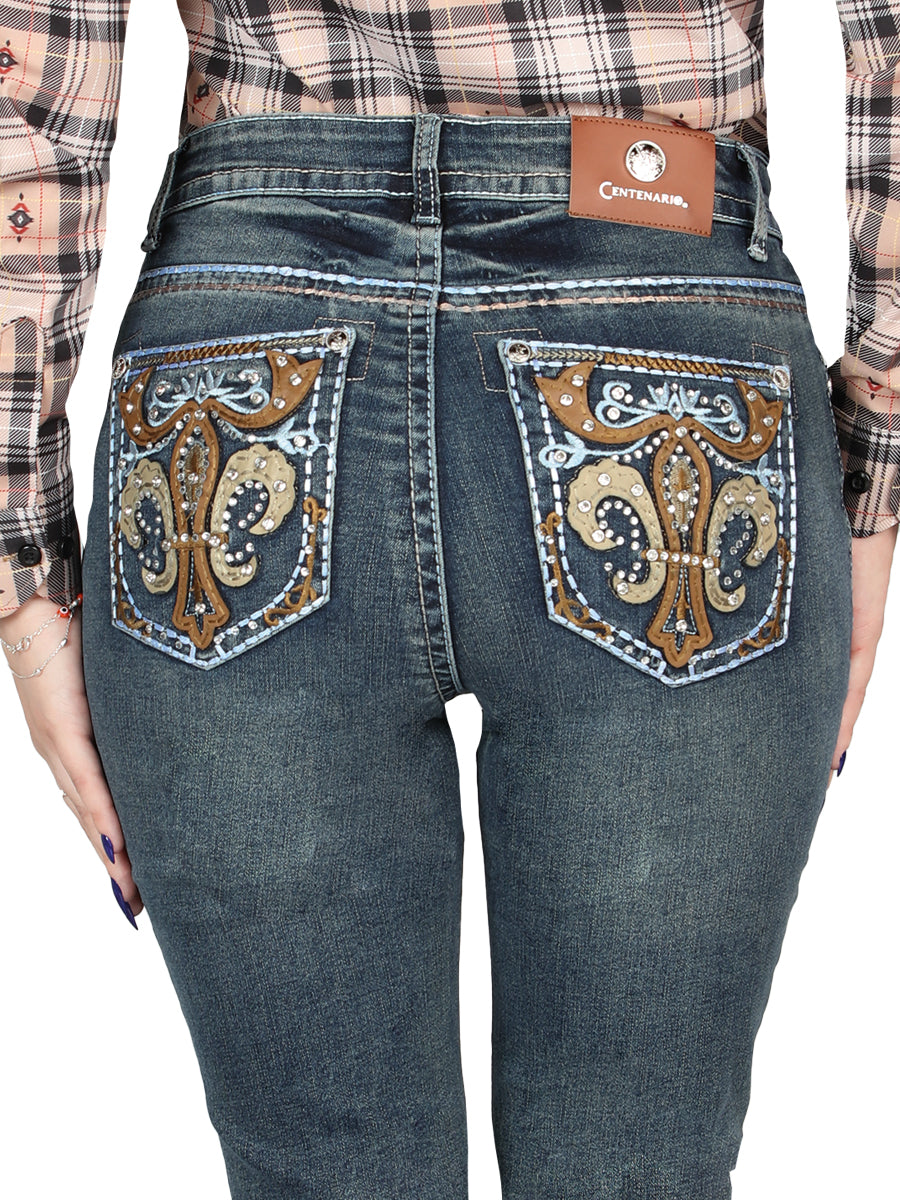 Centenario Bootcut Mezclilla Pantalón de Mezclilla - Oscuro Azul 45031