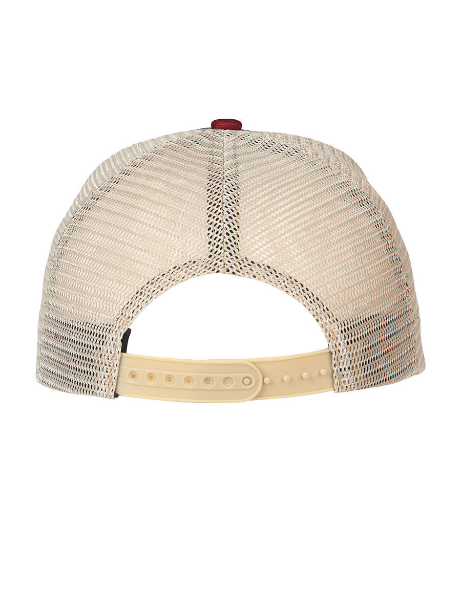 Sombrero Vaquero de Hombre El General en Tela Color Negro/Rojo/Blanco 45251