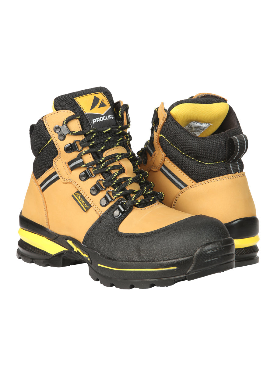Bota de Trabajo El General Piel Nobuk para Hombre - Miel - Modelo 45285