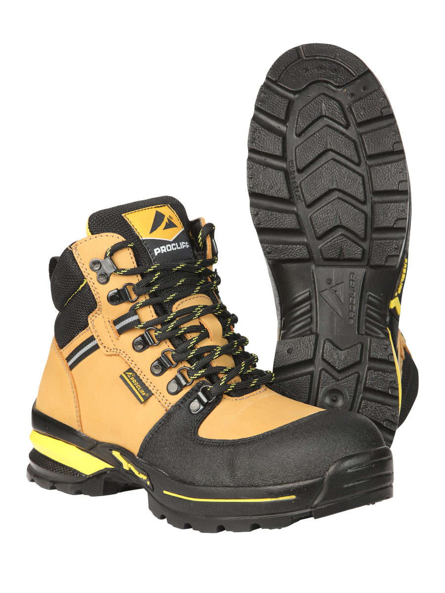 Bota de Trabajo El General Piel Nobuk para Hombre - Miel - Modelo 45285