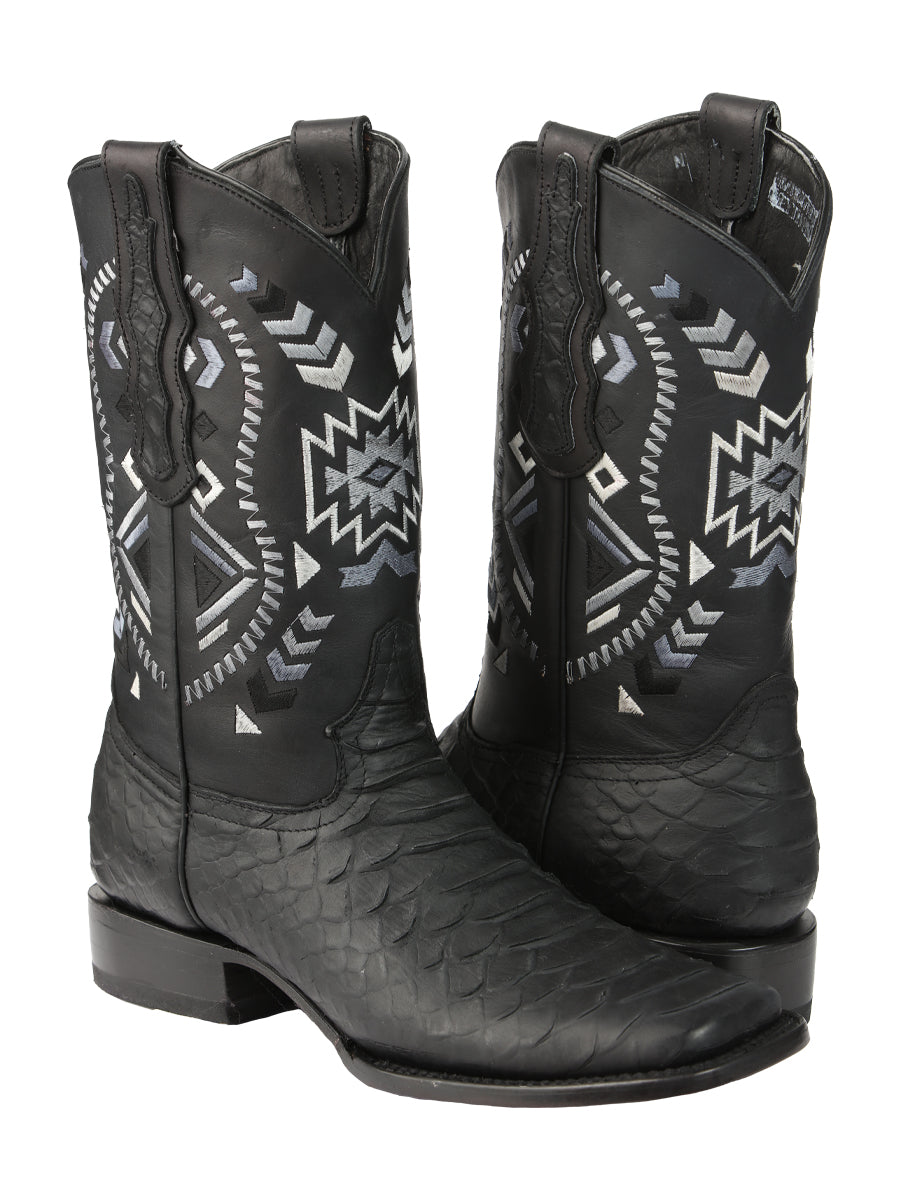 Bota Vaquera de Hombre El General Rodeo en Piel Color Negro 45398