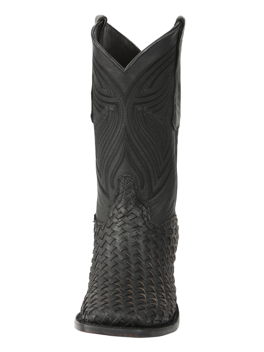 Bota Vaquera de Hombre El General Rodeo en Piel Color Negro 45400