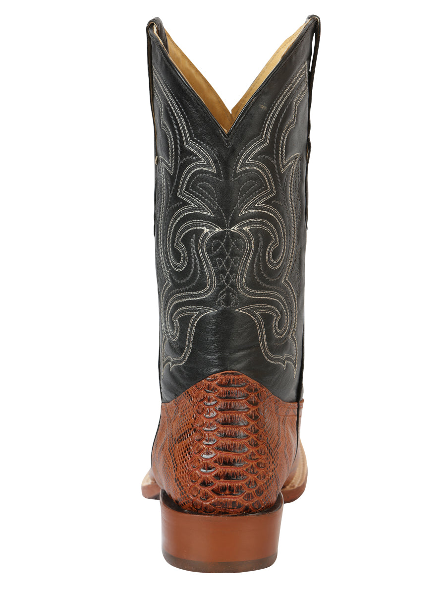 Bota Vaquera de Hombre El General Rodeo en Piel Color Cognac 45435