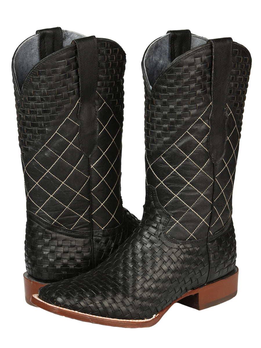 Bota Vaquera de Hombre El General Rodeo en Piel Color Negro 45438