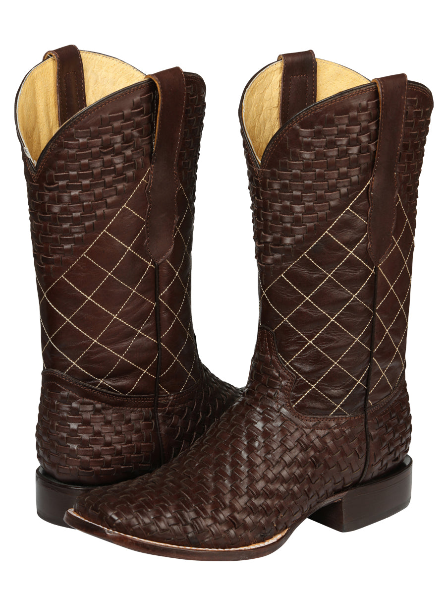 Bota Vaquera de Hombre El General Rodeo en Piel Color Café 45440