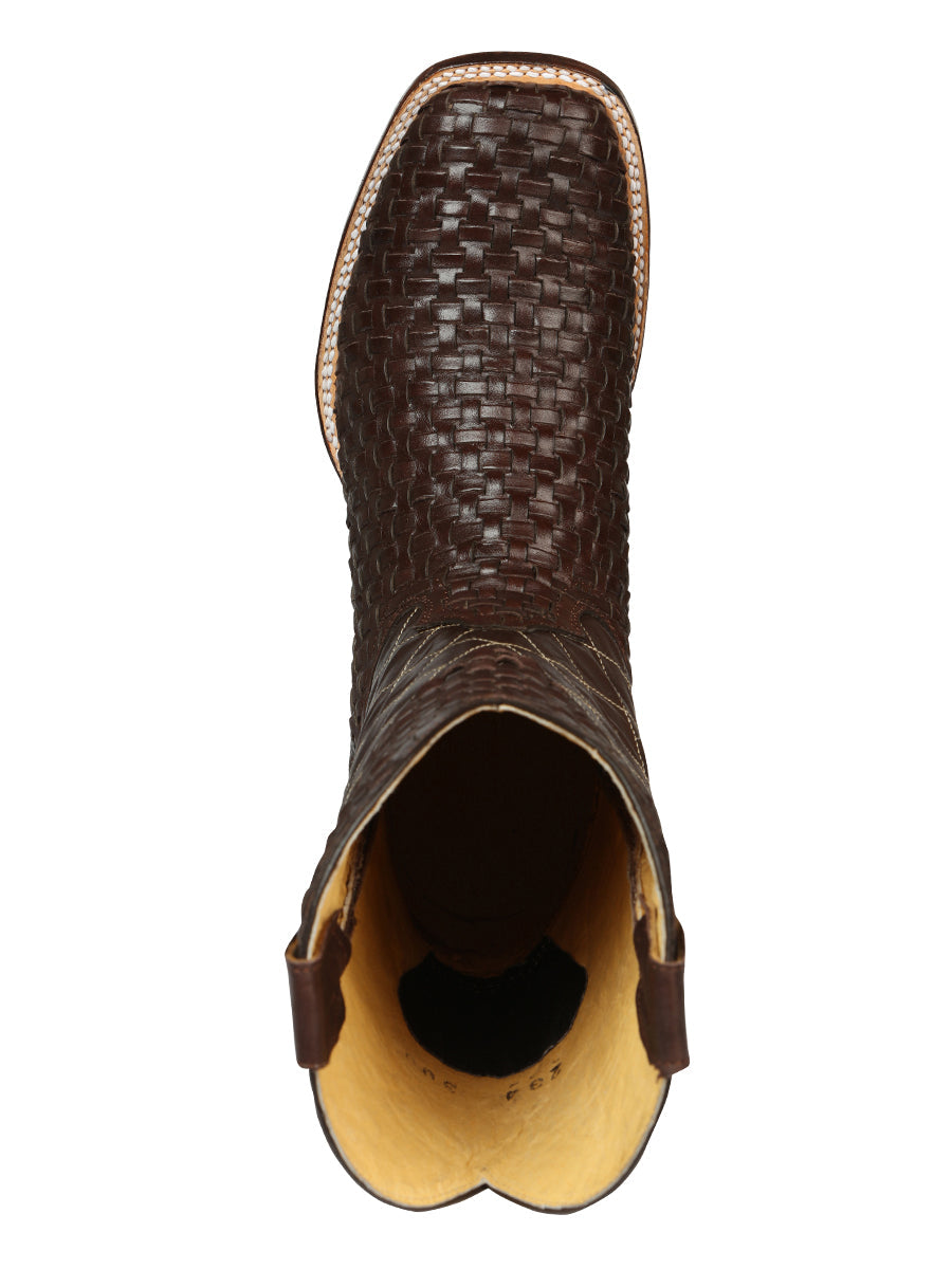 Bota Vaquera de Hombre El General Rodeo en Piel Color Café 45440