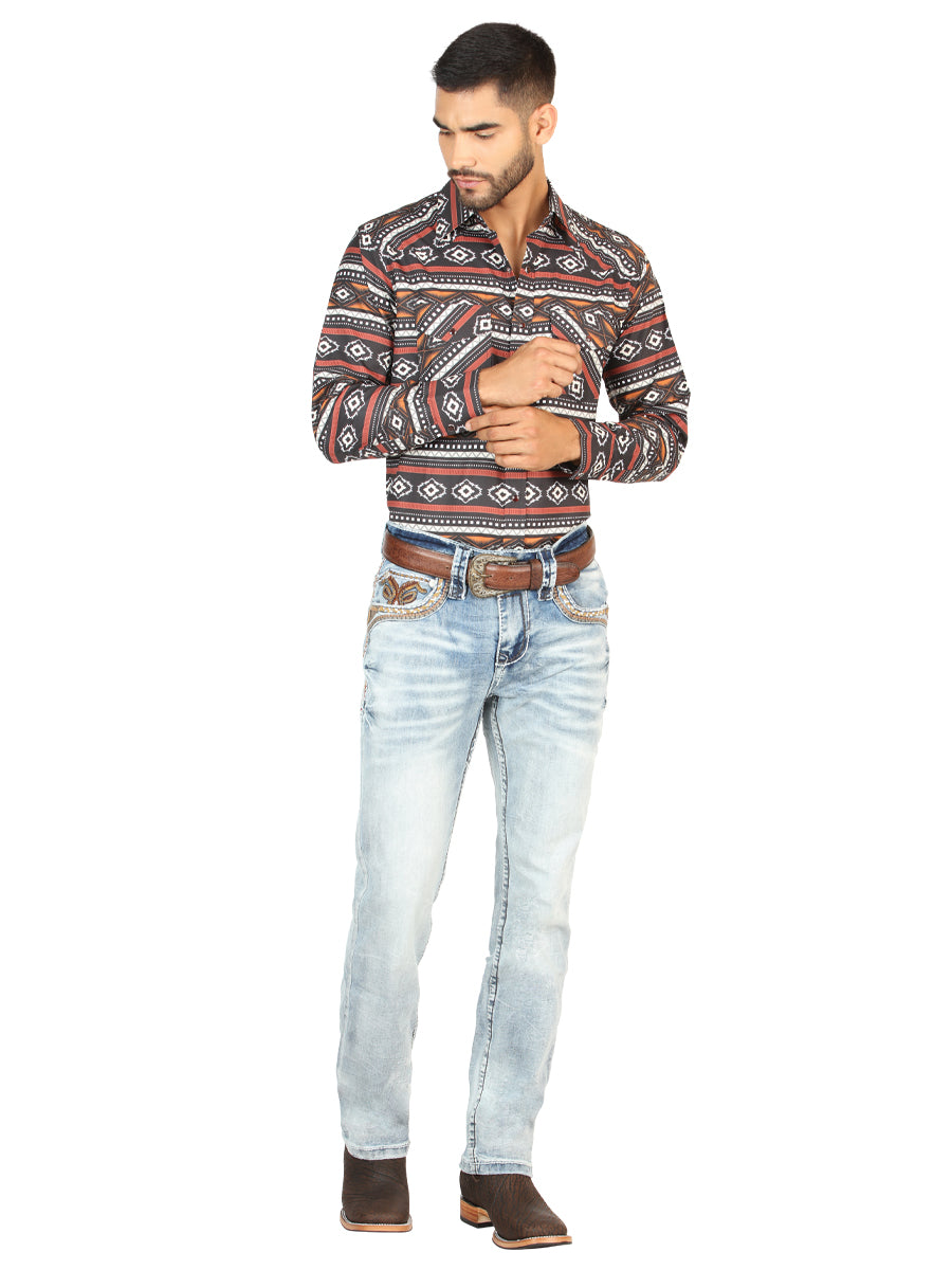 Pantalón de Mezclilla de Hombre Centenario en Mezclilla Color Azul Claro 45531