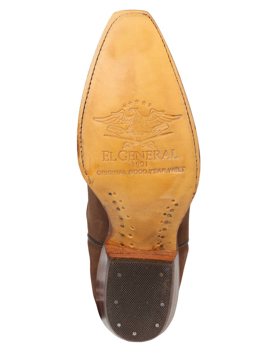 Bota Vaquera de Mujer El General Bordada Color Café 45792