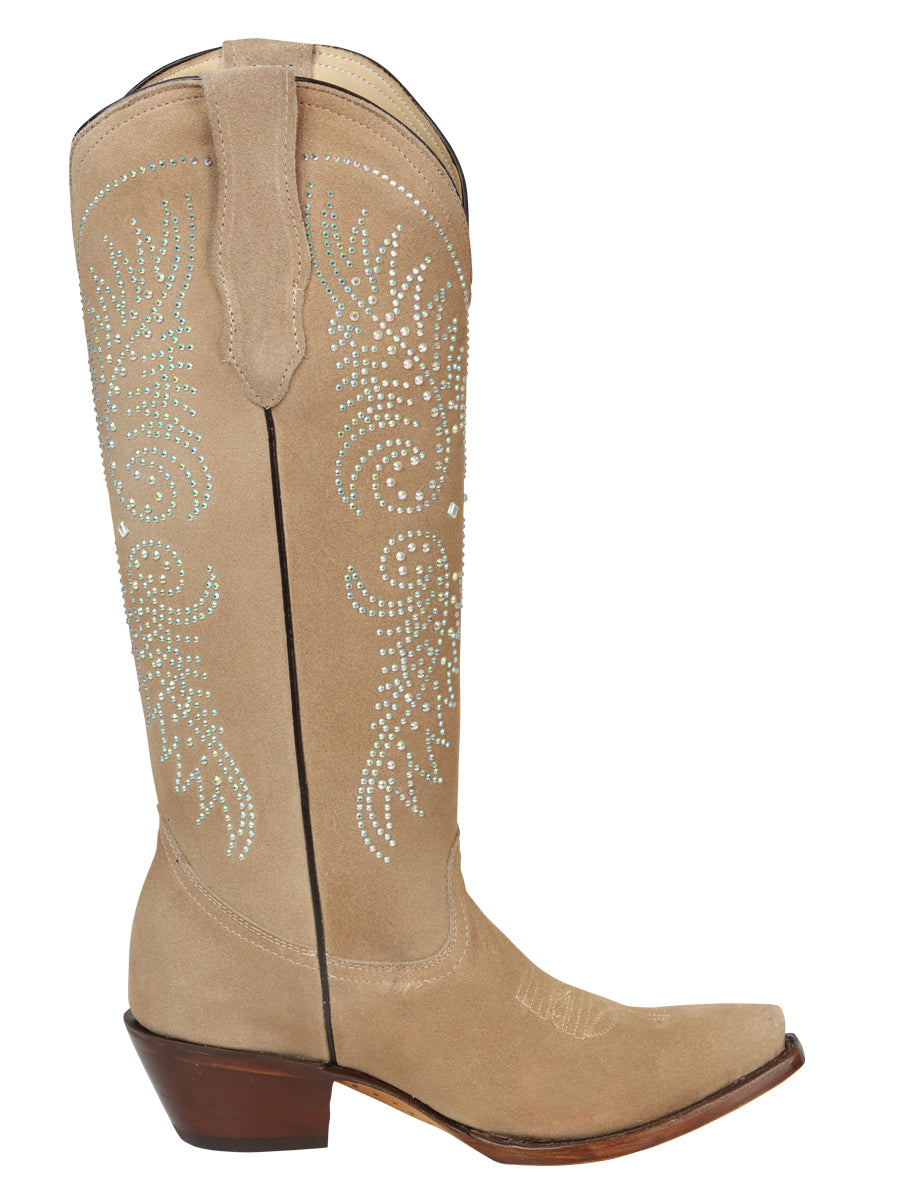 Bota Vaquera Mujer El General Piel Gamuza Tuscani - Modelo 45793