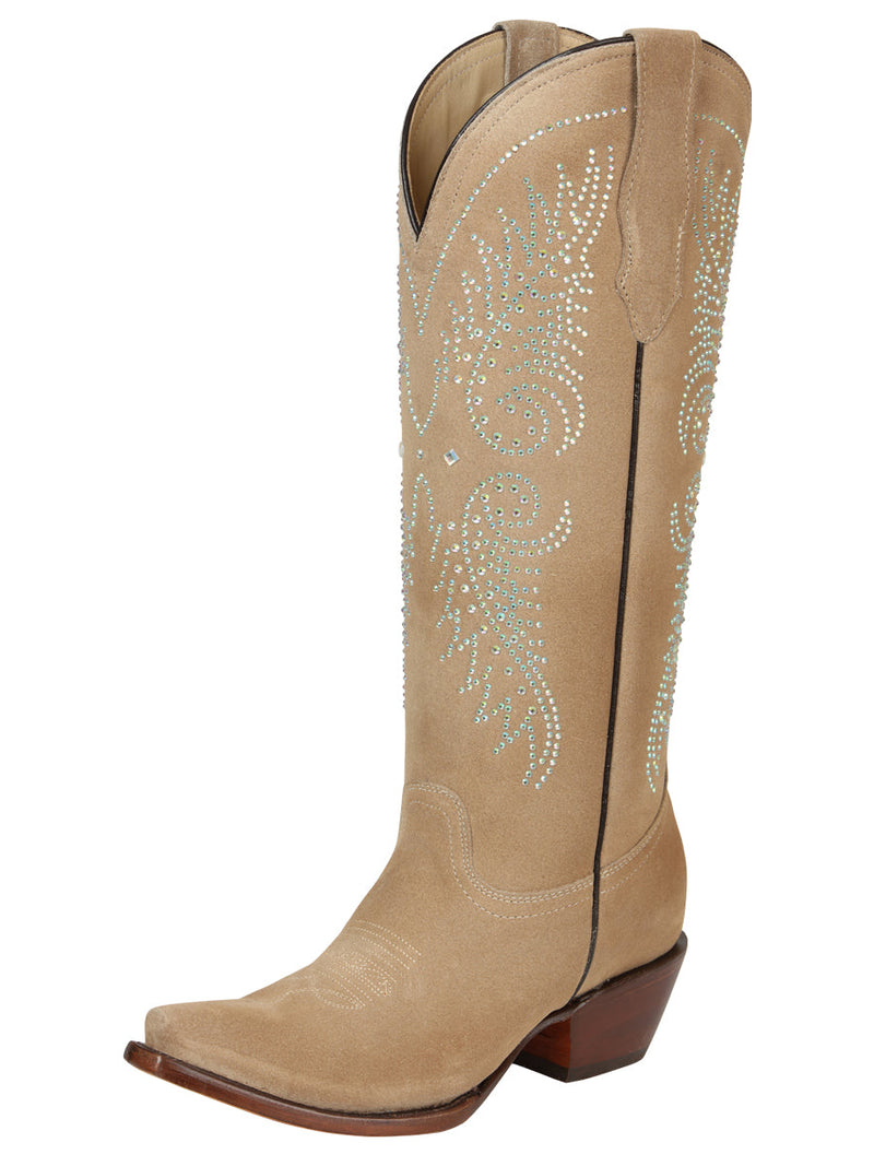 Bota Vaquera Mujer El General Piel Gamuza Tuscani - Modelo 45793