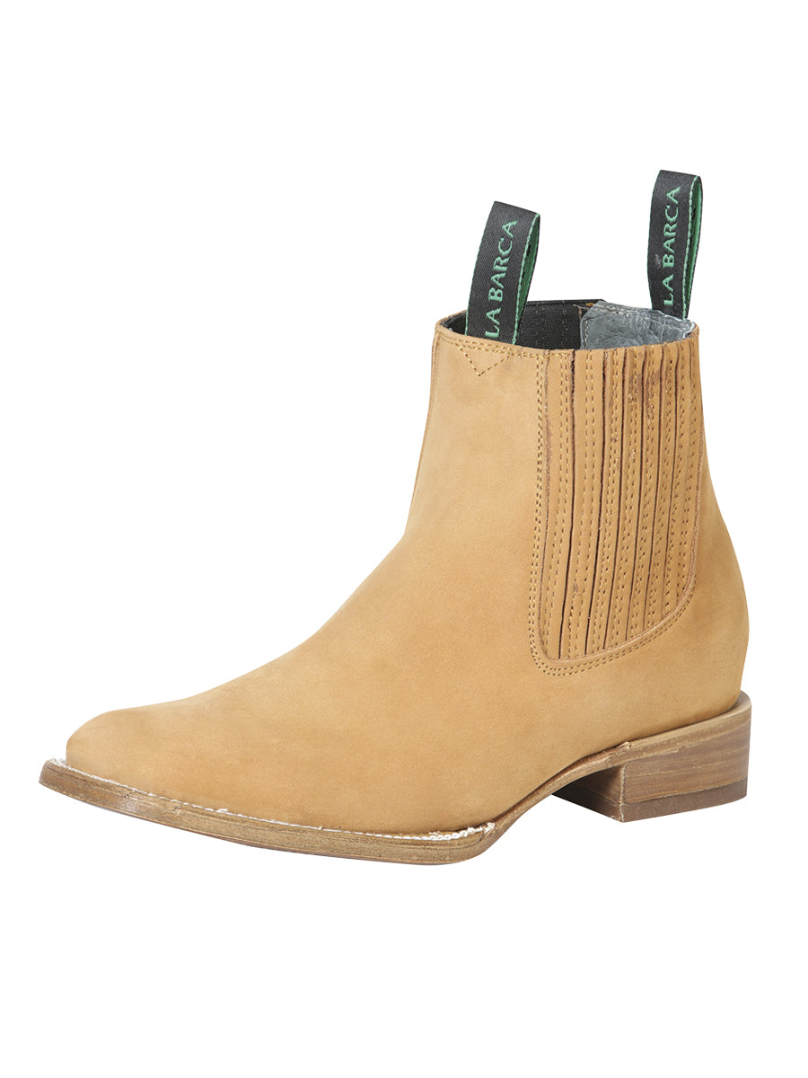 Botín Vaquero El General Piel Nobuk para Hombre - Modelo 126408