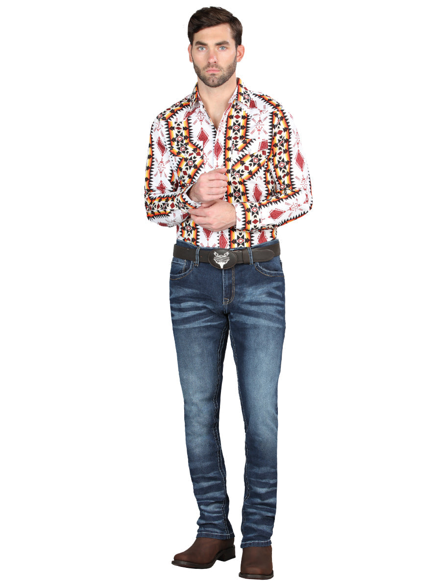 el Norteño Mediano Azul Skinny Stretch Pantalón 126628
