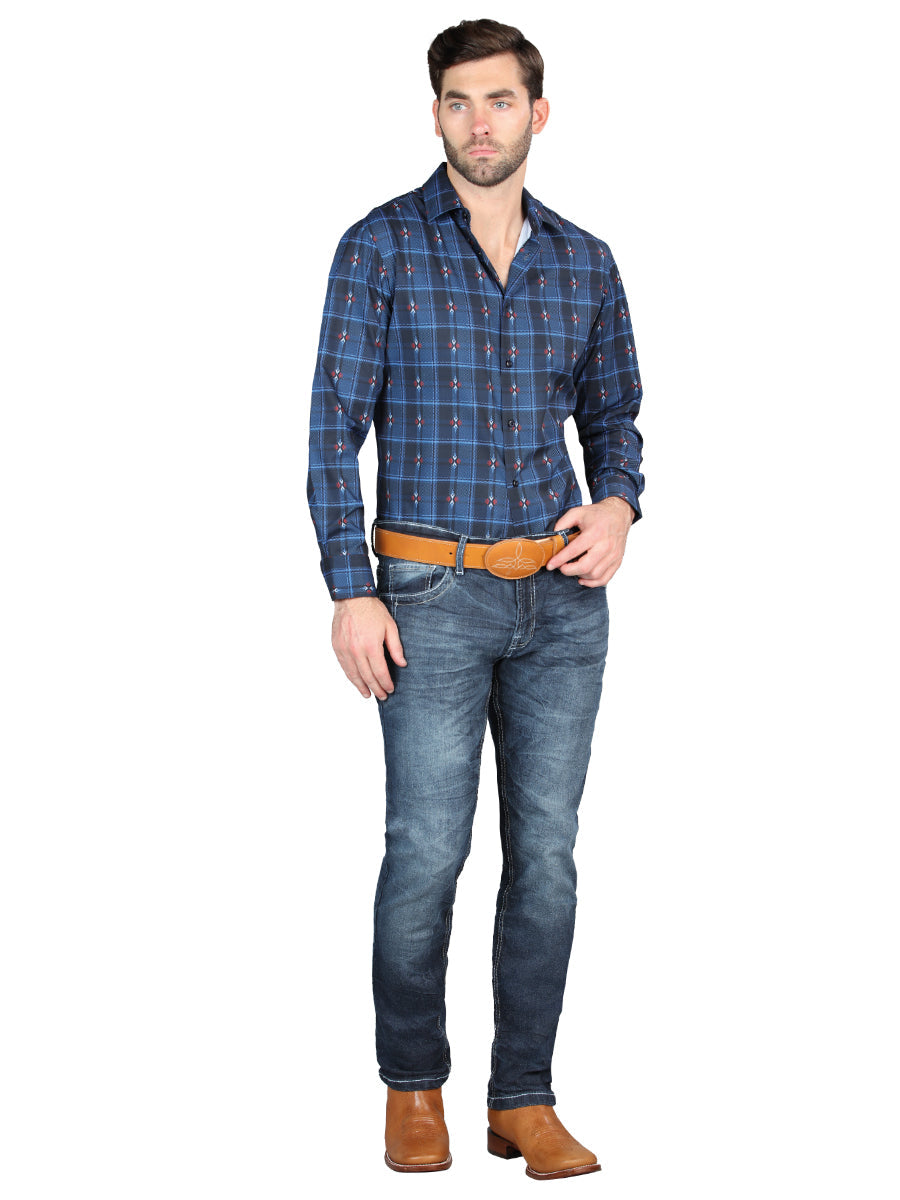 el Norteño Mediano Azul Skinny Stretch Pantalón 126631