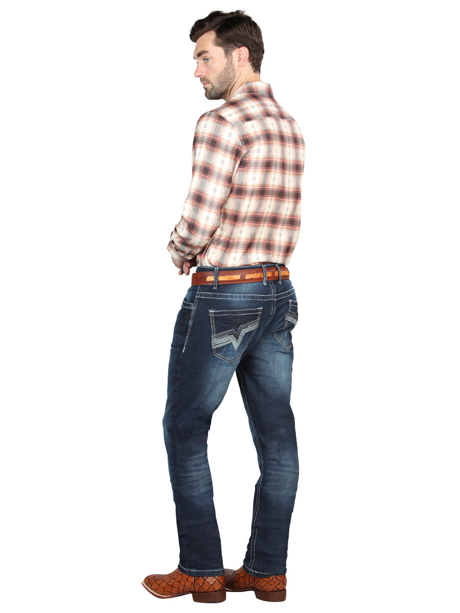 El NorteñO Oscuro Azul Skinny Stretch PantalóN
