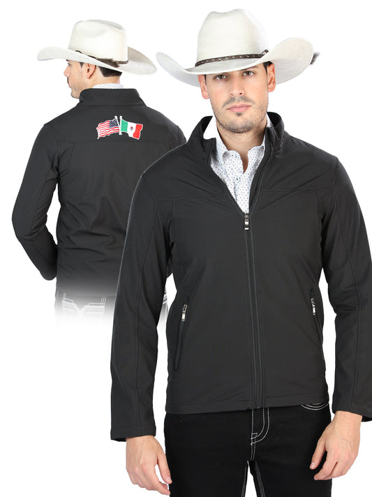 Chamarra de Hombre Centenario en 100% Poliéster Color Negro 127083