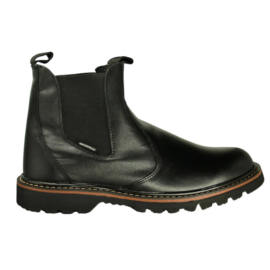 Bota Casual Crosscountry Piel Crazy para Hombre - Negro - Modelo 2829