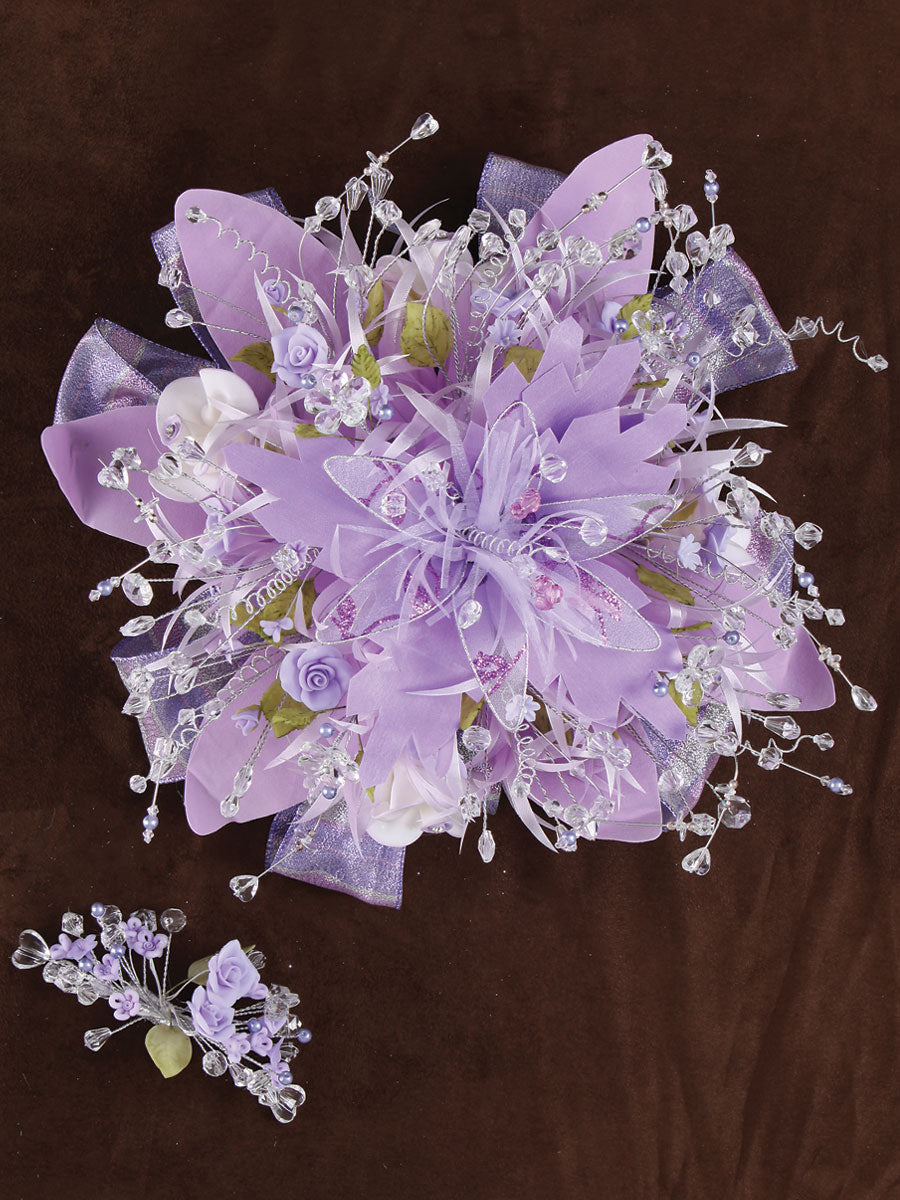 Ramos QuinceañEras Mis Xv Primaveras Flor Grande Acrylic/Satin Lila