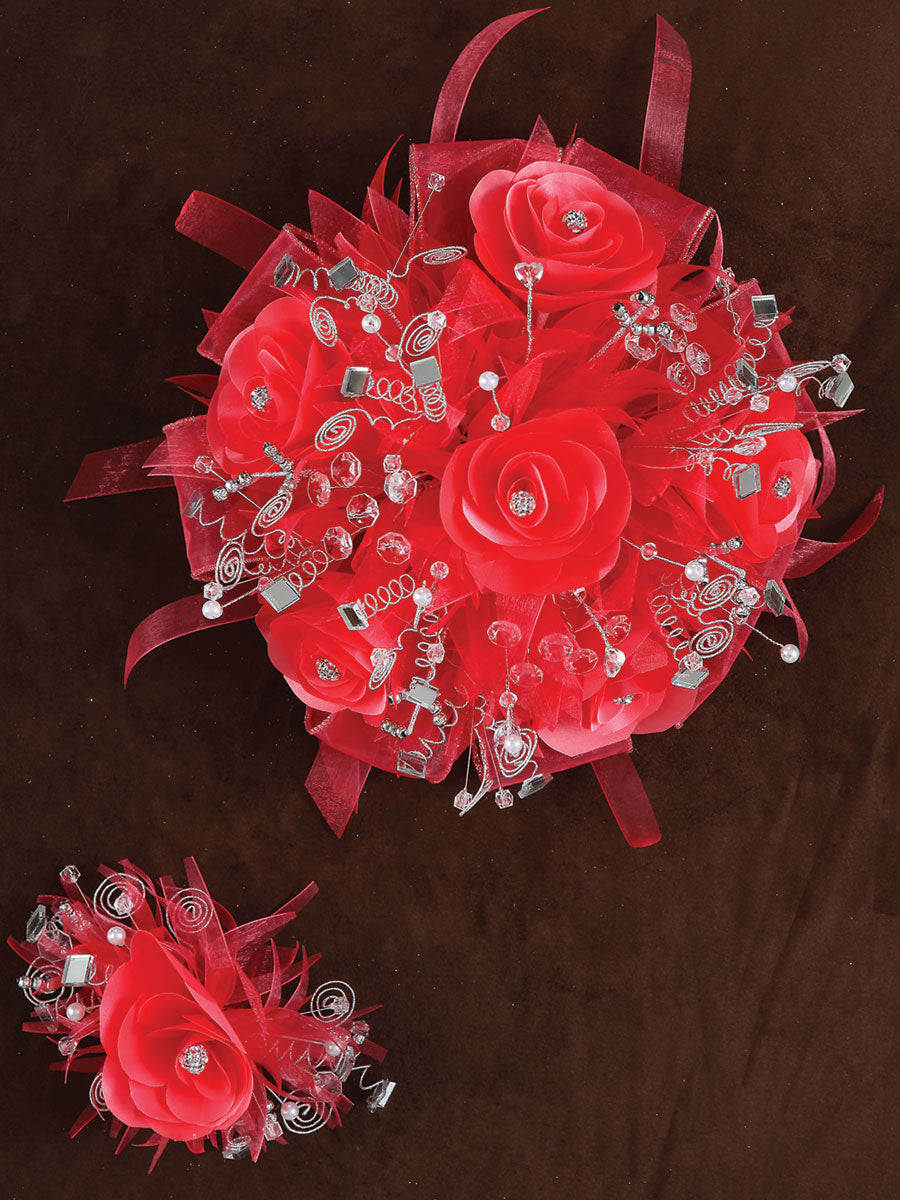 Ramos QuinceañEras Mis Xv Primaveras Economico Rosal Acrilico/Satin Coral