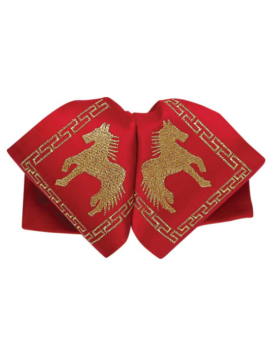 Adulto Mexicano Charro Moño 100% Poliéster Rojo/dorado México Artesanal Charro Artesanal en 100% Poliéster Color Rojo/Dorado 600122