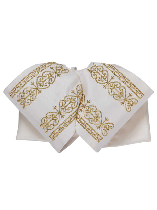 Moño Charro México Artesanal M-014 100% Poliester Marfil/oro M-014 Charro Artesanal en 100% Poliéster Color Oro 600159