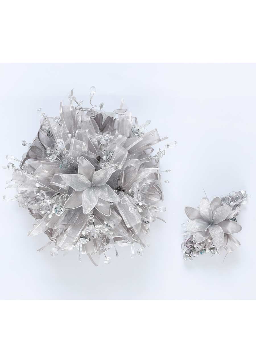 Ramos QuinceañEras Mis Xv Primaveras Cristal/Plata Satinada