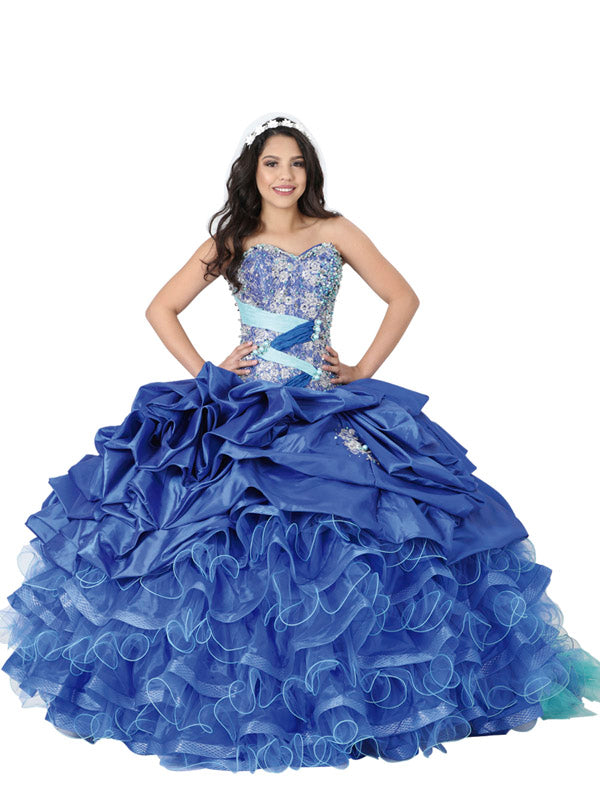 Vestido Mis Xv Primaveras Kate % Polyester Azul Rey