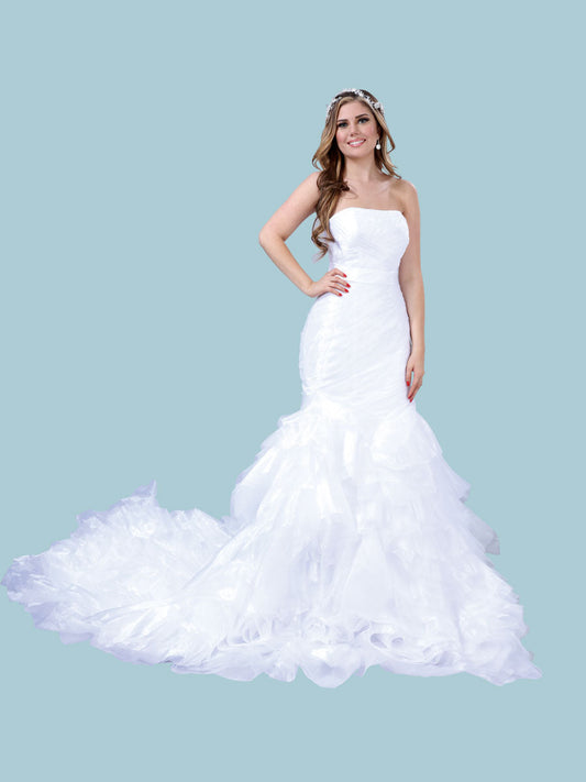 Vestido de Mujer Mis XV Primaveras en 100% Poliéster Color Blanco 601008