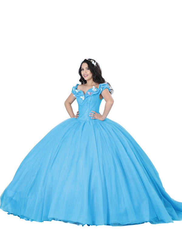 Vestido Mis Xv Primaveras % Azul