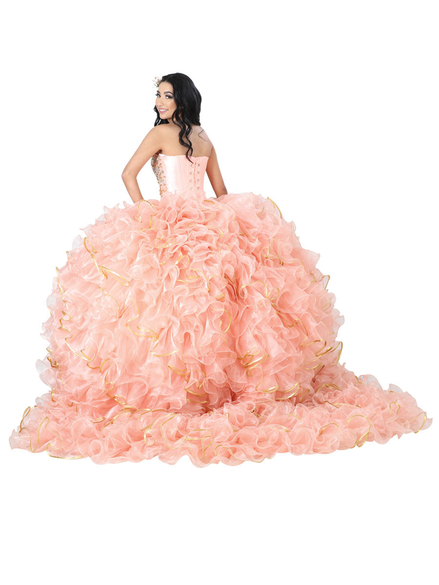 Vestido QuinceañEra Mis Xv Primaveras K 10 % SalmóN