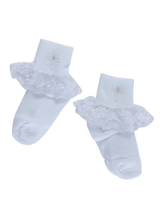 Delantal Calceta Mis Xv Primaveras Calceta 100% Poliéster Blanco en 100% Poliéster Color Blanco 601550