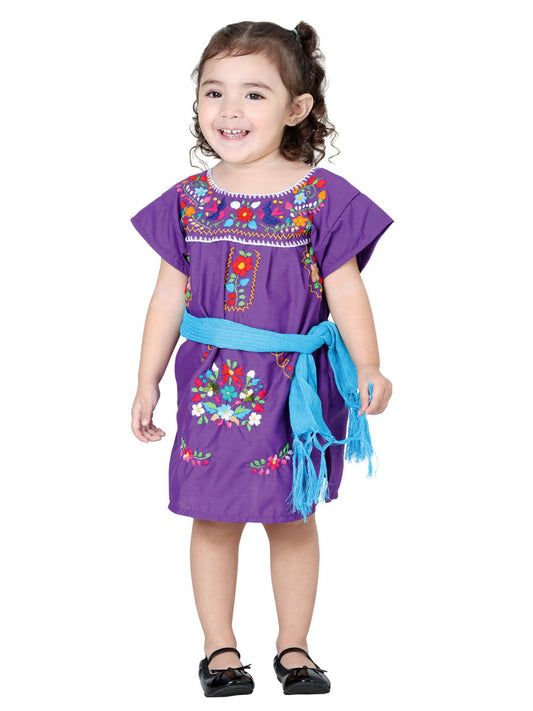 Vestido de Niña Mis XV Primaveras en 50% Algodón 50% Poliéster Color Morado 601628