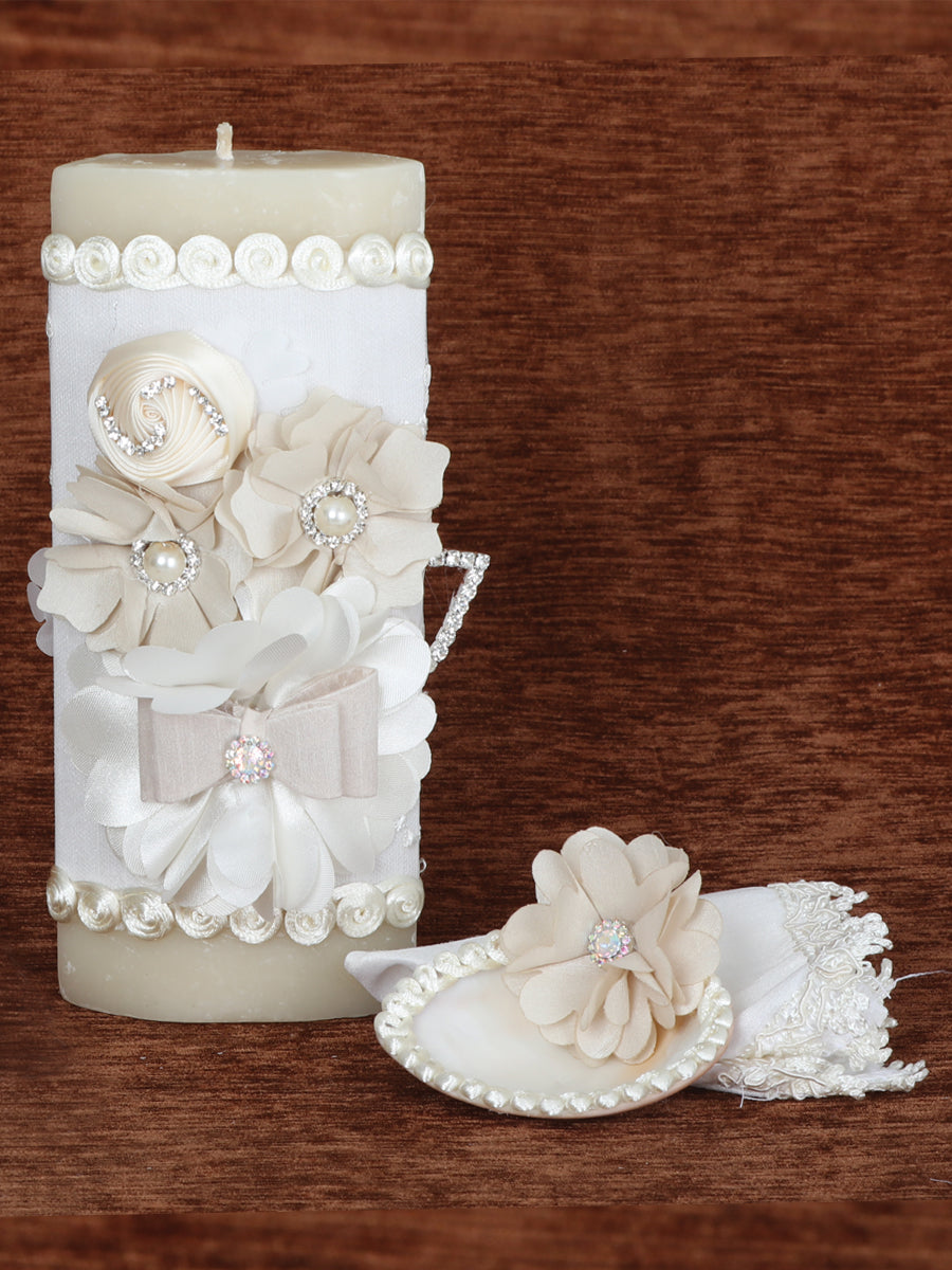 Juego De Velas Bautizo Mis Xv Primaveras Setvela Varios Blanco