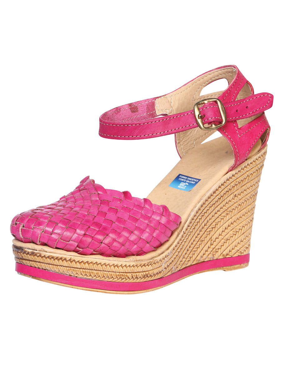 Huarache Mocasín de Mujer México Artesanal en Piel 601929