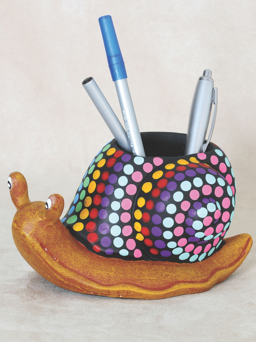 Adorno De Hogar MéXico Artesanal Caracol Med. CeráMica Multi