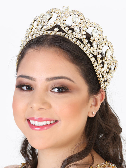 Corona para Quinceañera Mis XV Primaveras Color Cristal 602274