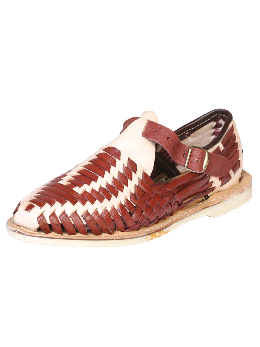 Huarache Casual Mis Xv Primaveras Pino Pino/Correa Natural/Shedron