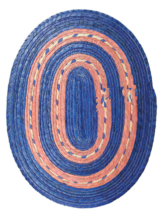 Mantelito México Artesanal Mantelito 100% Palma Azul en 100% PALMA Color Azul 603136