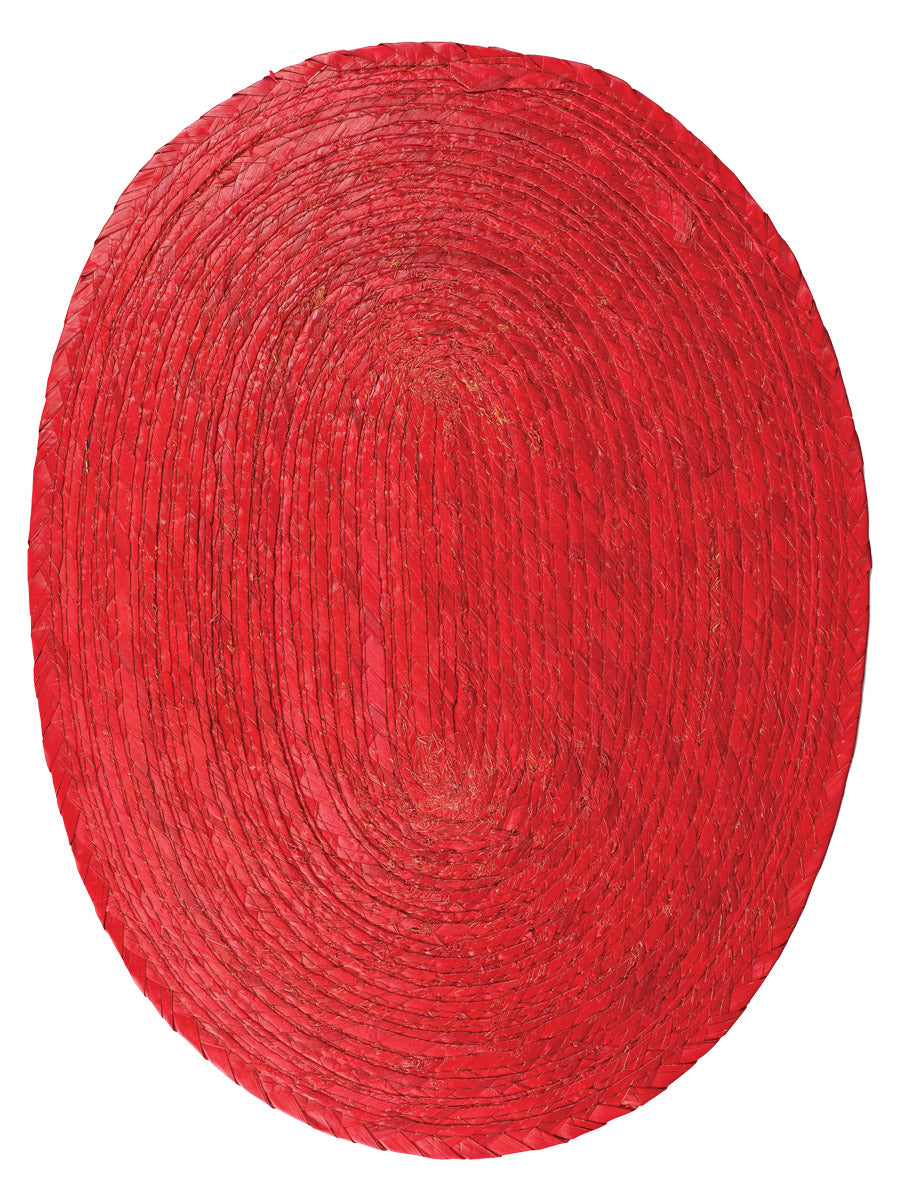 Mantelito México Artesanal Mantelito 100% Palma Rojo en 100% PALMA Color Rojo 603137