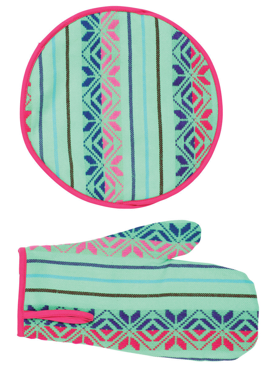 Articulo de Cocina México Artesanal TAB-003 Cambaya 100% Acrilan Verde TAB-003 Artesanal en Cambaya 100% Acrilan Color Verde 603565