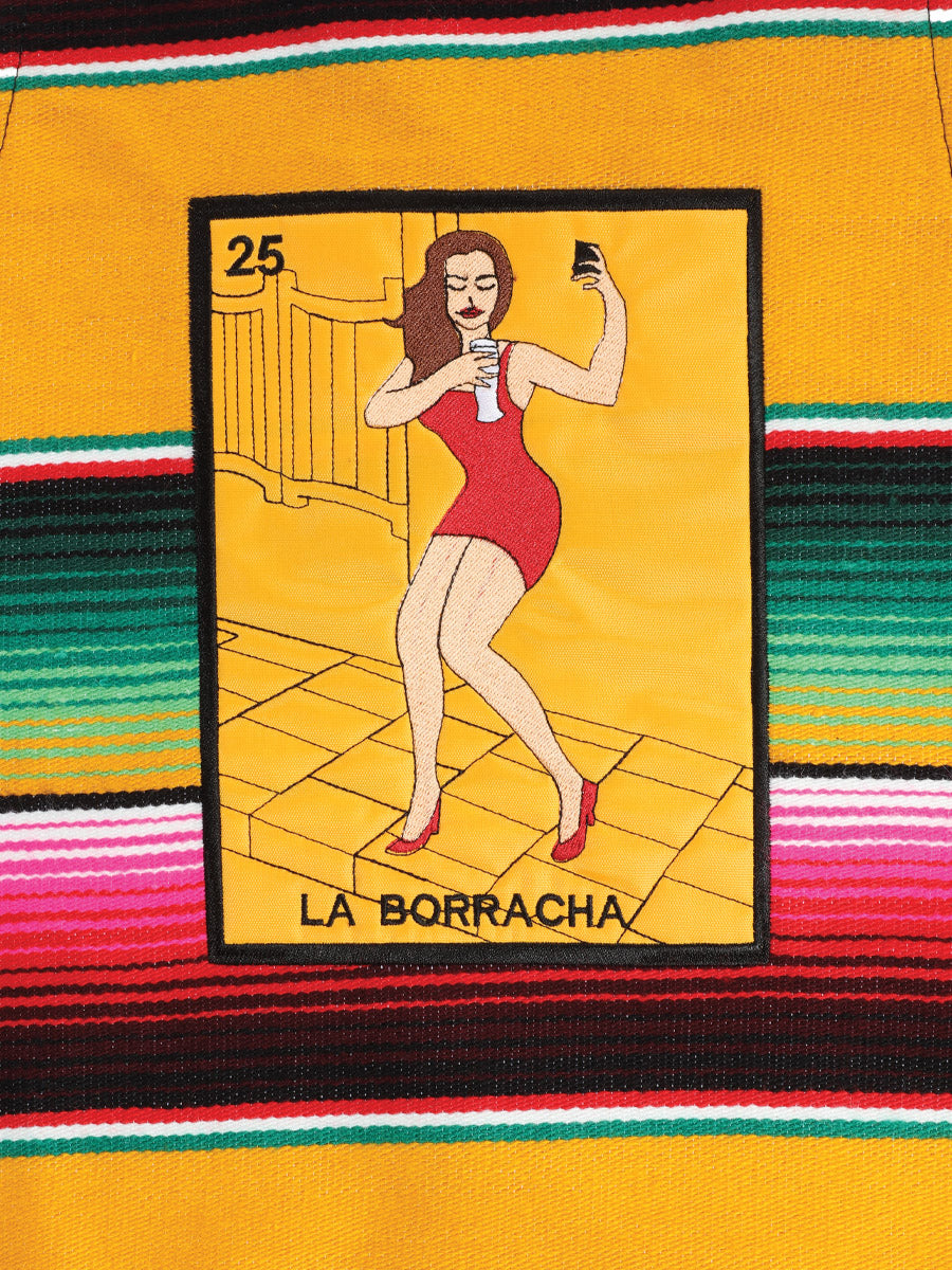 Mandil Mexico Artesanal La Borracha % Acrilan Multicolor