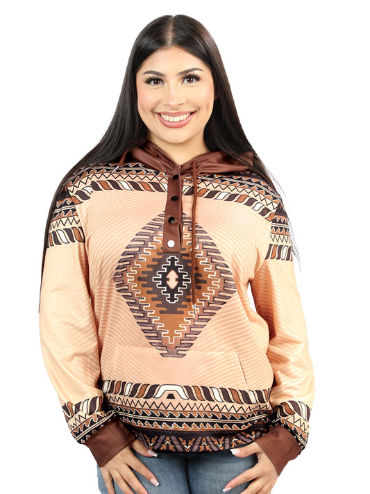 Camisa Casual de Mujer El General Western Wear SYG-2749 en Tela Color Khaki 702033