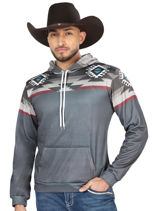 Chamarra de Hombre El General Western Wear SYG-2747 en Tela Color Gris 702037