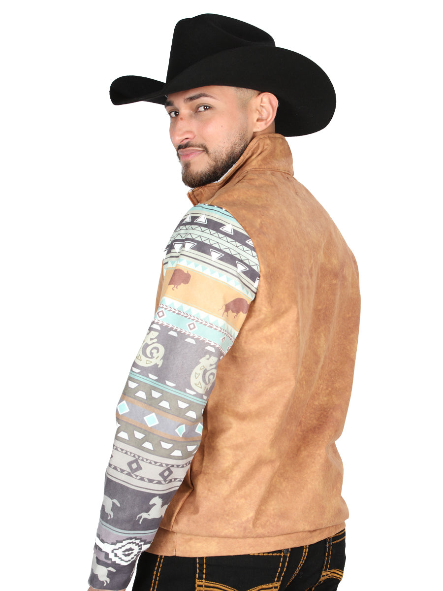 El General Chaqueta Western Wear Syg Tela Camel
